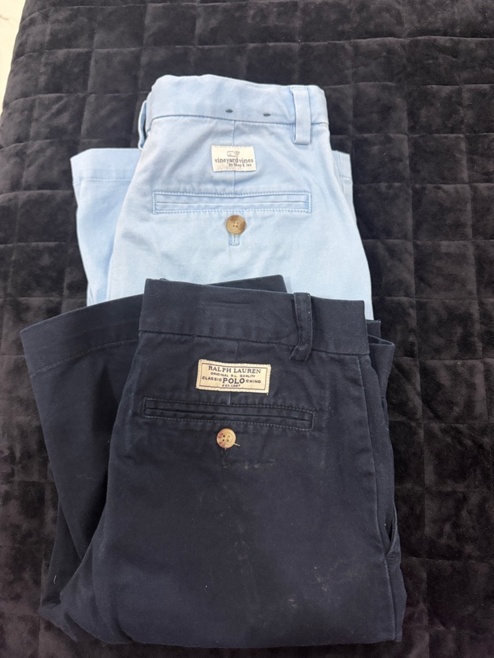Polo by Ralph Lauren Navy and Light Blue Chino Shorts Set